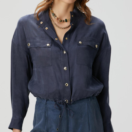 Network Kadın Lacivert Gömlek Network Kadın Lacivert Gömlek