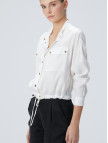 Network Kadın Beyaz Cupro Gömlek