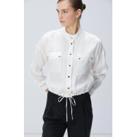 Network Kadın Beyaz Cupro Gömlek Network Kadın Beyaz Cupro Gömlek