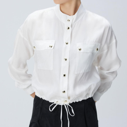 Network Kadın Beyaz Cupro Gömlek Network Kadın Beyaz Cupro Gömlek