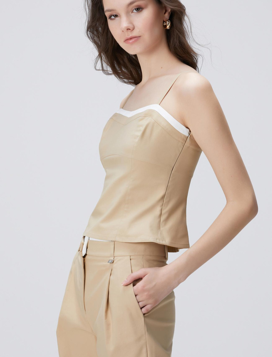 Network Kadın Bej Bluz Network Kadın Bej Bluz