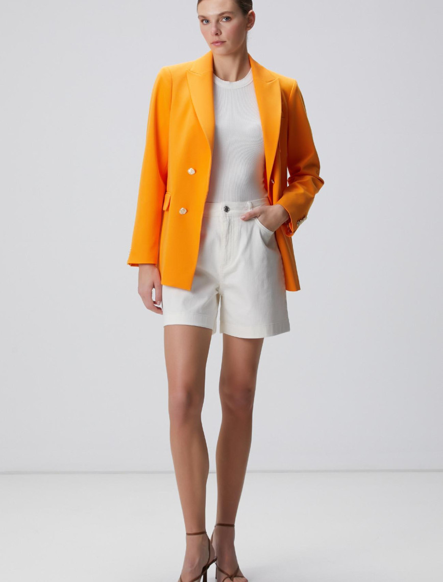 Network Kadın Turuncu Blazer Ceket Network Kadın Turuncu Blazer Ceket