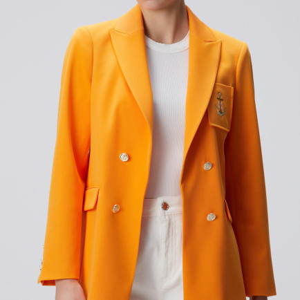 Network Kadın Turuncu Blazer Ceket Network Kadın Turuncu Blazer Ceket