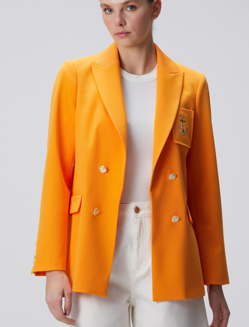 Network Kadın Turuncu Blazer Ceket Network Kadın Turuncu Blazer Ceket