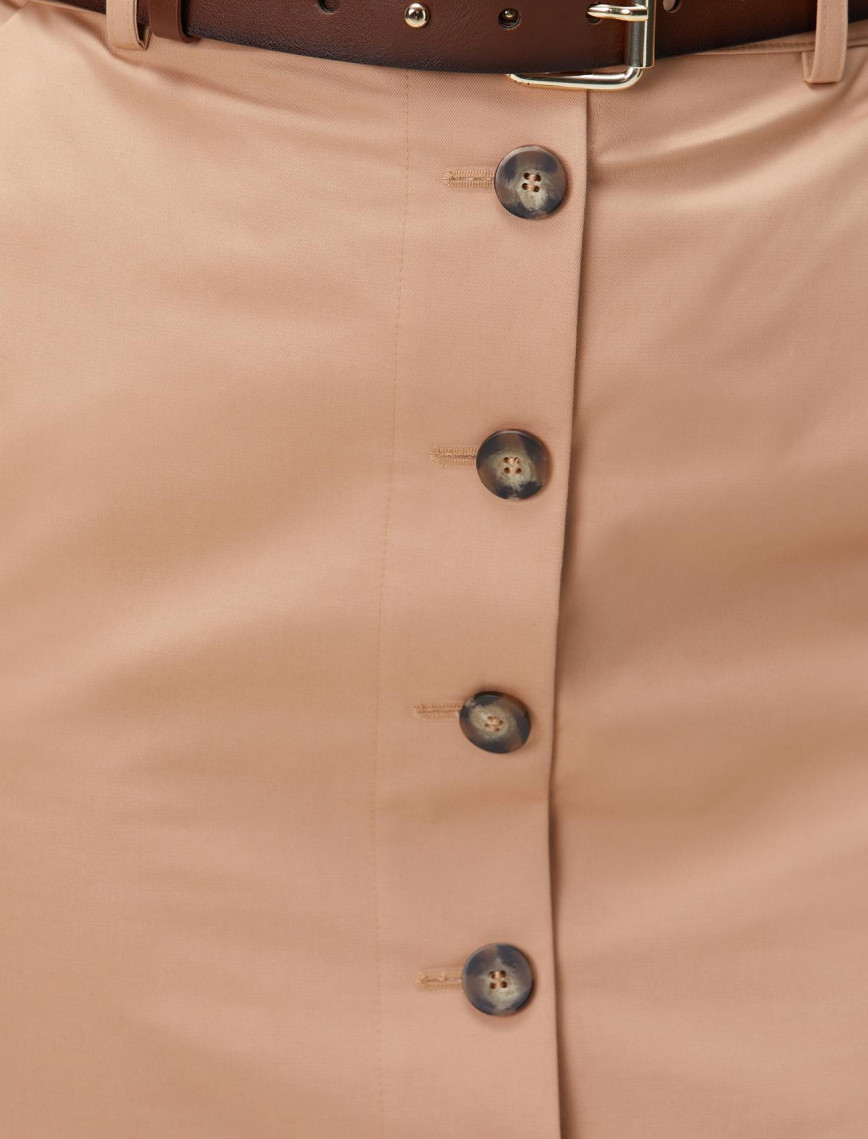 Network Kadın Camel Midi Etek Network Kadın Camel Midi Etek