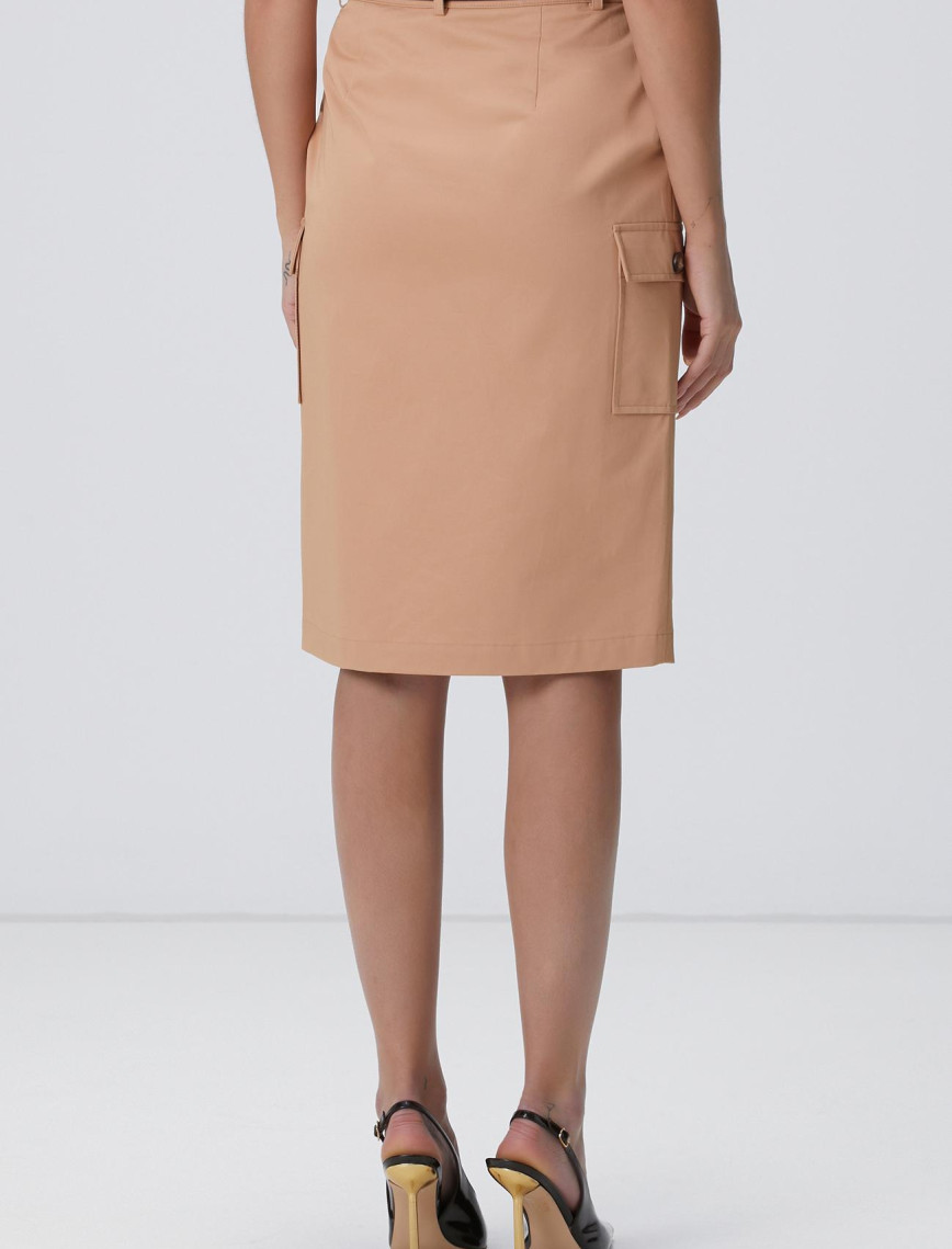 Network Kadın Camel Midi Etek Network Kadın Camel Midi Etek