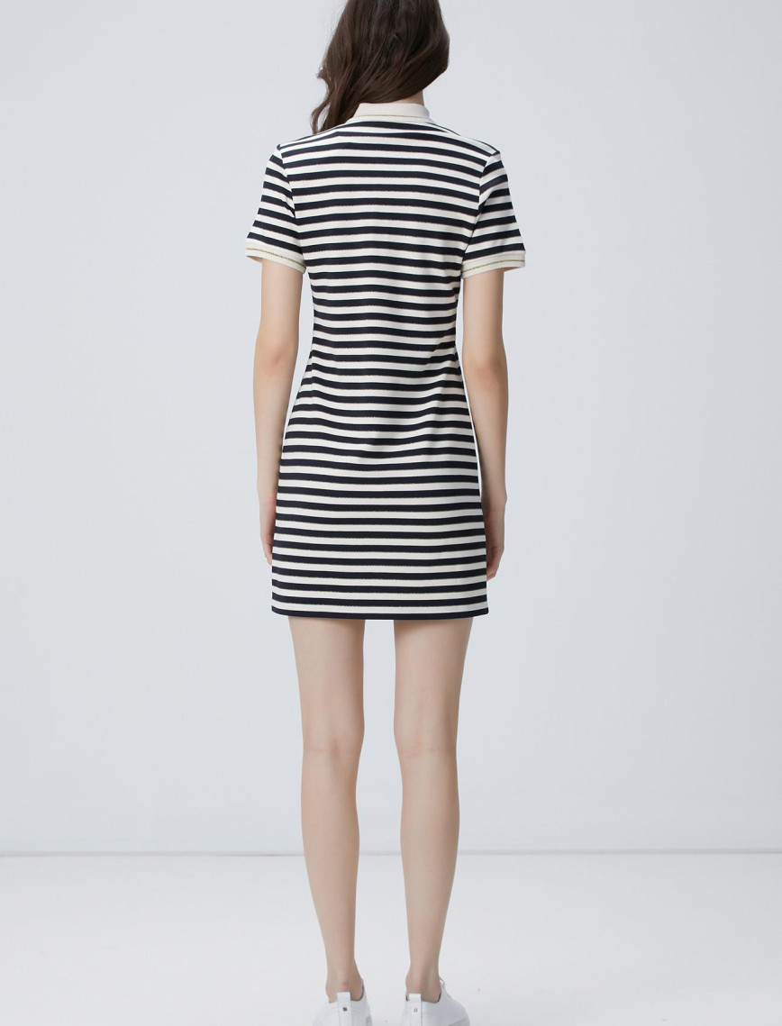 Network Kadın Lacivert Kırık Beyaz Midi Elbise