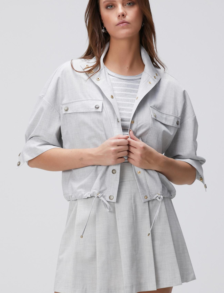 Network Kadın Açık Gri Gömlek Network Kadın Açık Gri Gömlek