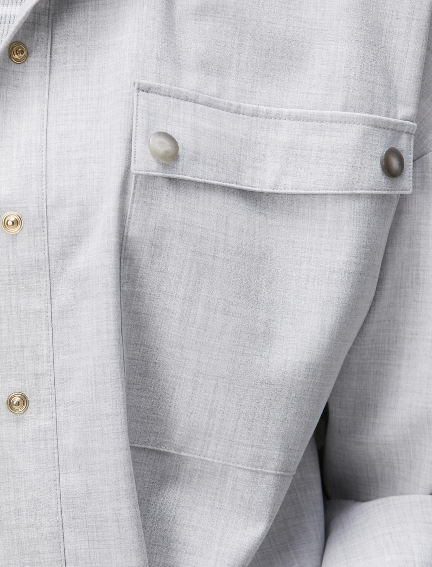 Network Kadın Açık Gri Gömlek Network Kadın Açık Gri Gömlek