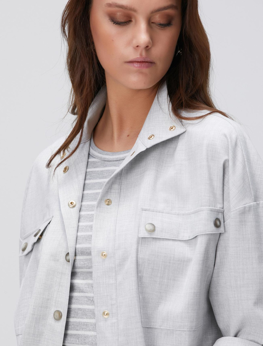 Network Kadın Açık Gri Gömlek Network Kadın Açık Gri Gömlek