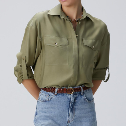 Network Kadın Haki Gömlek Network Kadın Haki Gömlek