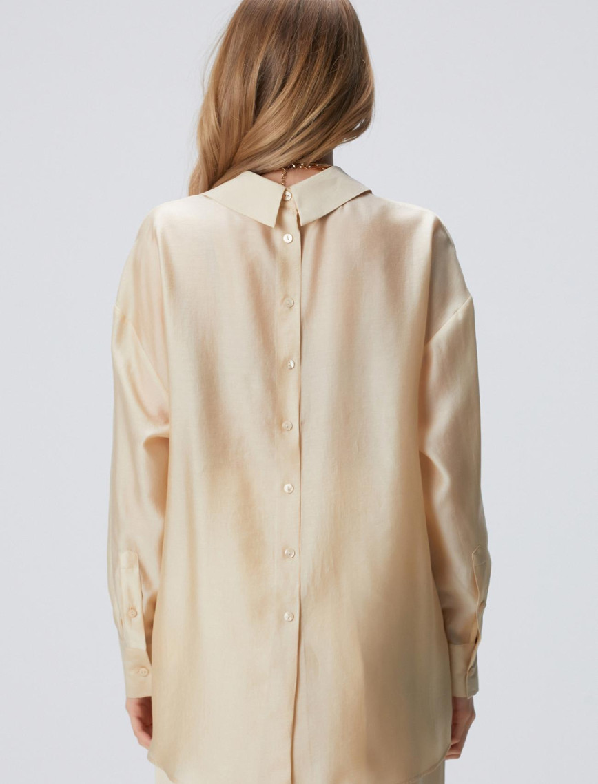 Network Kadın Limited Bej Gömlek Network Kadın Limited Bej Gömlek