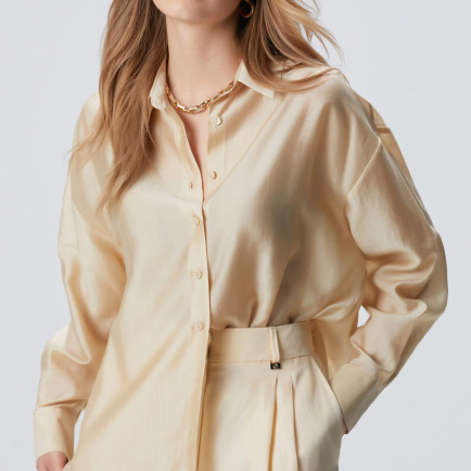 Network Kadın Limited Bej Gömlek Network Kadın Limited Bej Gömlek