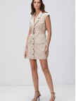Network Kadın Açık Bej Mini Elbise Network Kadın Açık Bej Mini Elbise