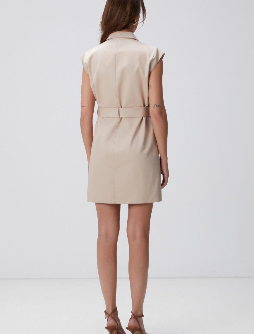 Network Kadın Açık Bej Mini Elbise Network Kadın Açık Bej Mini Elbise