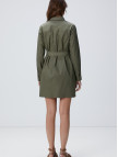 Network Kadın Haki Mini Elbise