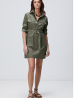 Network Kadın Haki Mini Elbise