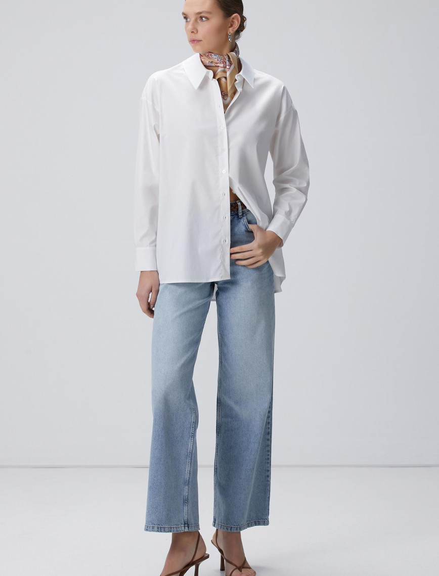 Network Kadın Beyaz Gömlek