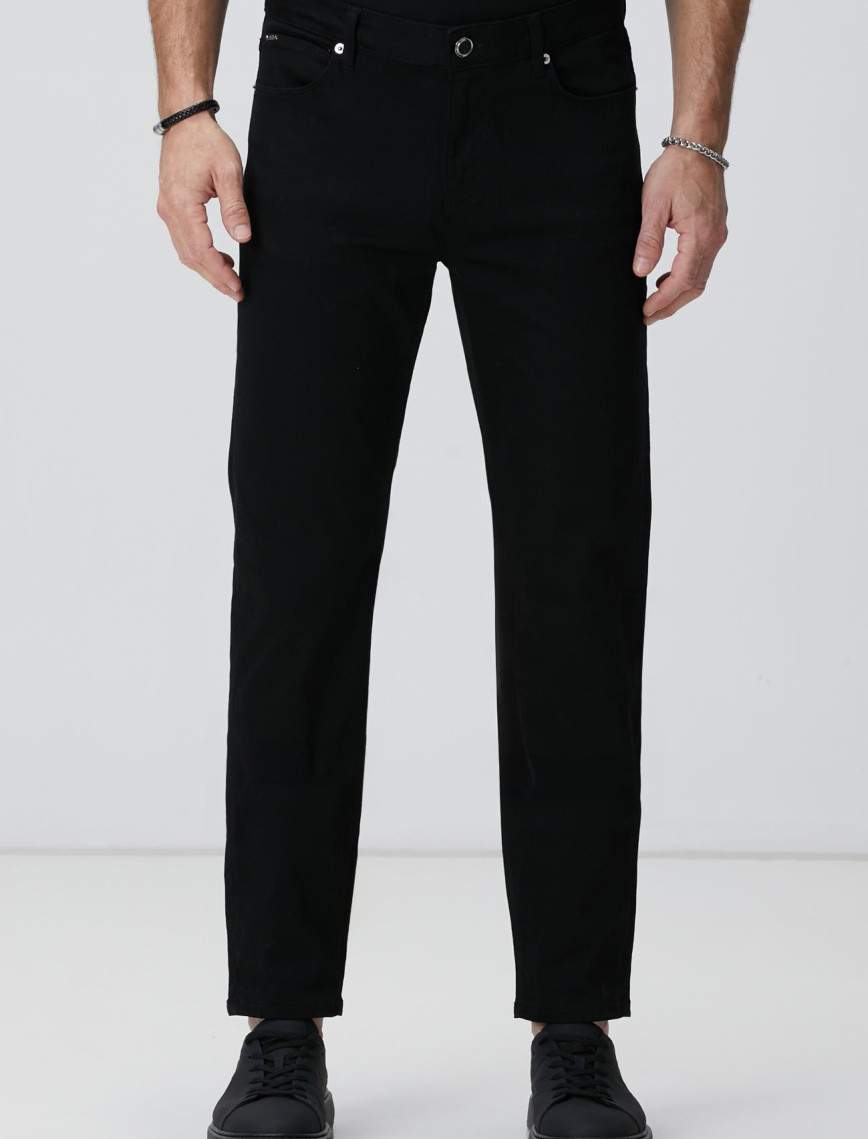 Network Erkek Siyah Non-Denim Casual Pantolon Network Erkek Siyah Non-Denim Casual Pantolon