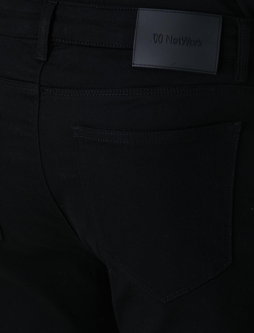Network Erkek Siyah Non-Denim Casual Pantolon Network Erkek Siyah Non-Denim Casual Pantolon