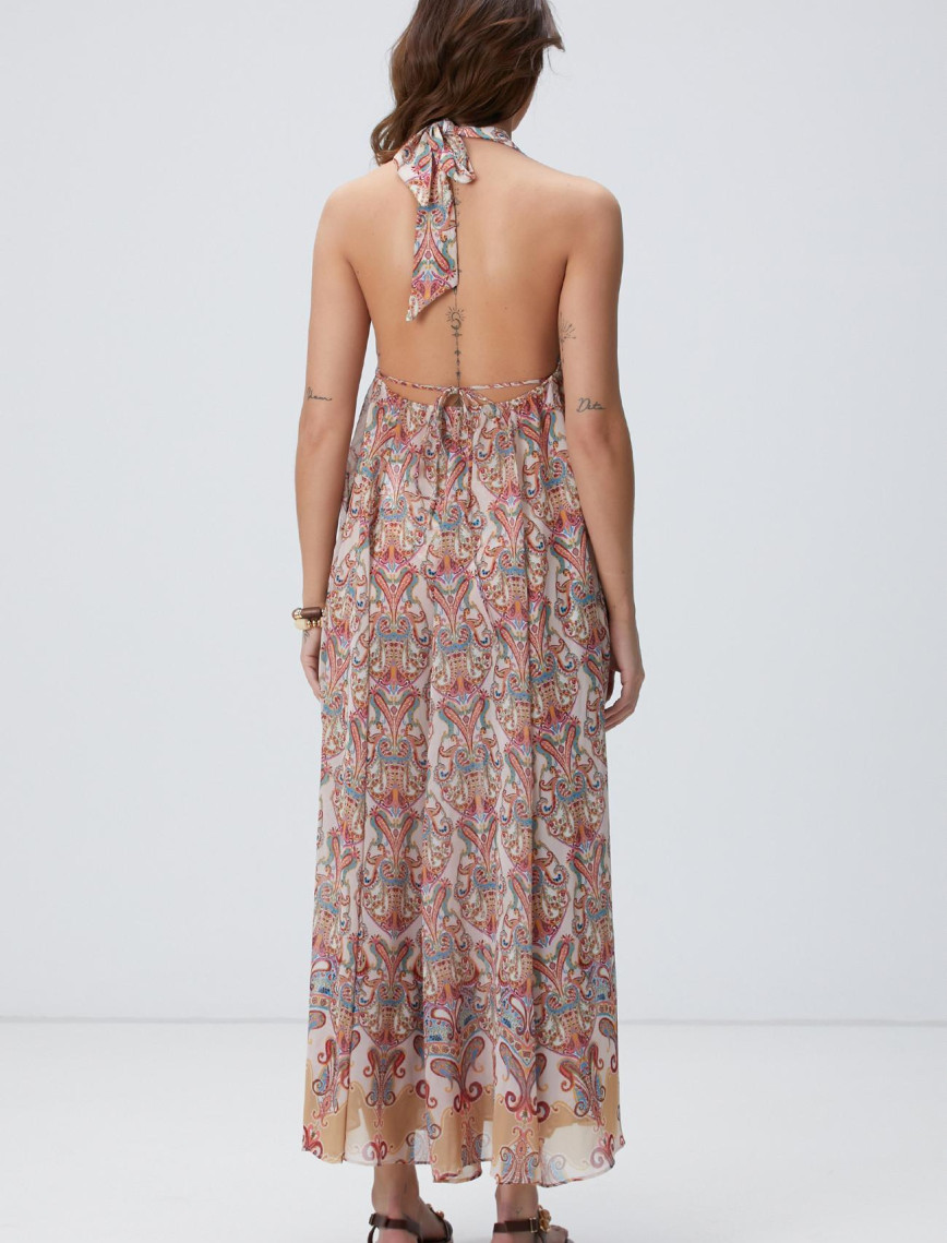 Network Kadın Bej Plaj Elbisesi