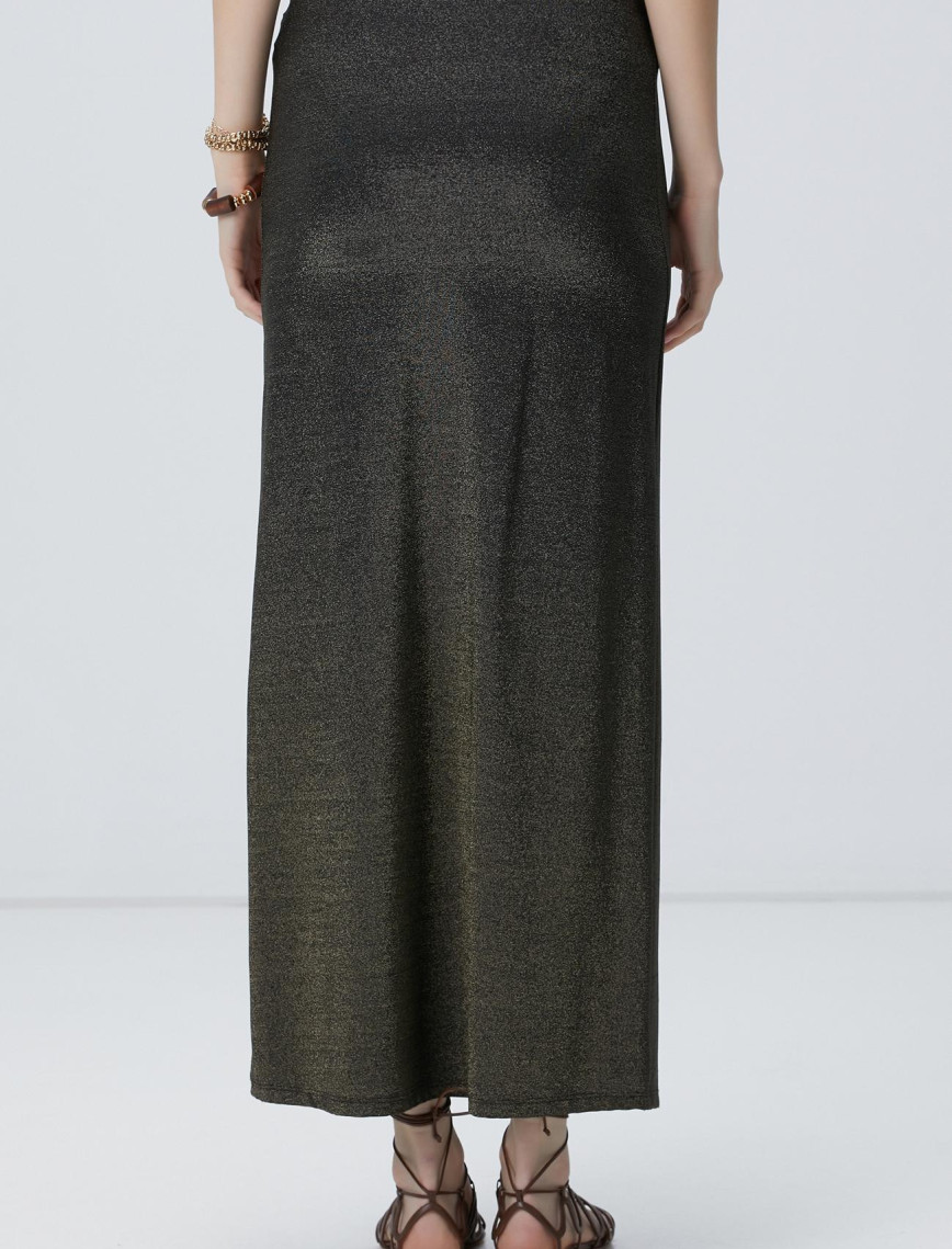 Network Kadın Siyah Gold Maxi Plaj Etek Network Kadın Siyah Gold Maxi Plaj Etek