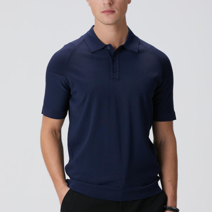 Network Erkek N-Tech Lacivert Polo Yaka Triko Kazak Network Erkek N-Tech Lacivert Polo Yaka Triko Kazak