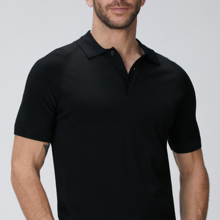 Network Erkek N-Tech Siyah Polo Yaka Kazak Network Erkek N-Tech Siyah Polo Yaka Kazak