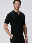 Network Erkek N-Tech Siyah Polo Yaka Kazak