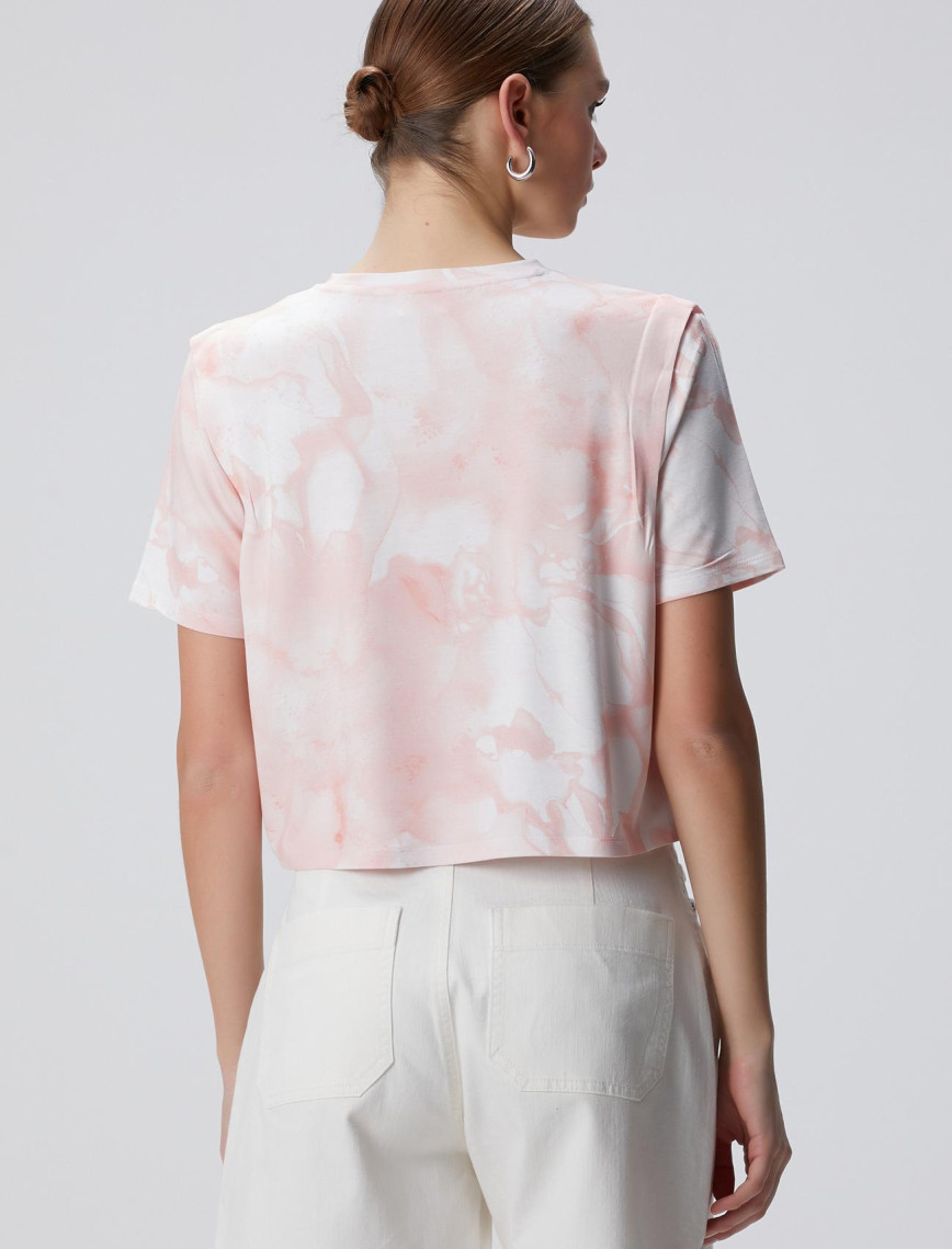 Network Kadın N-Tech Pembe Batik Desenli T-shirt Network Kadın N-Tech Pembe Batik Desenli T-shirt