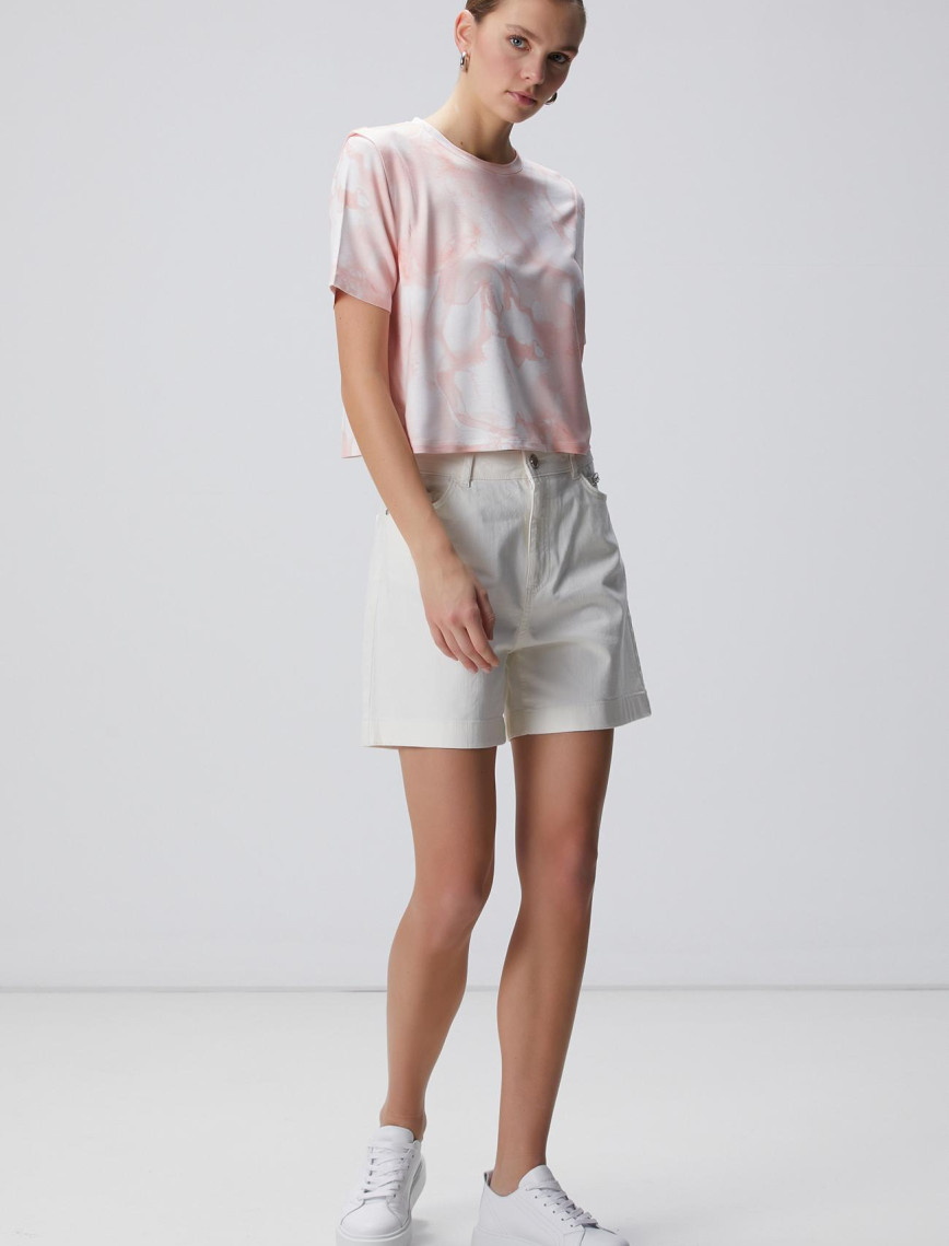 Network Kadın N-Tech Pembe Batik Desenli T-shirt Network Kadın N-Tech Pembe Batik Desenli T-shirt