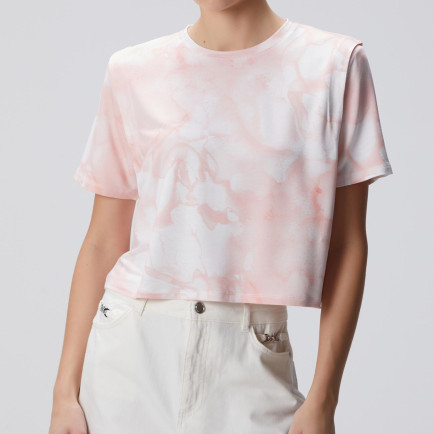 Network Kadın N-Tech Pembe Batik Desenli T-shirt Network Kadın N-Tech Pembe Batik Desenli T-shirt