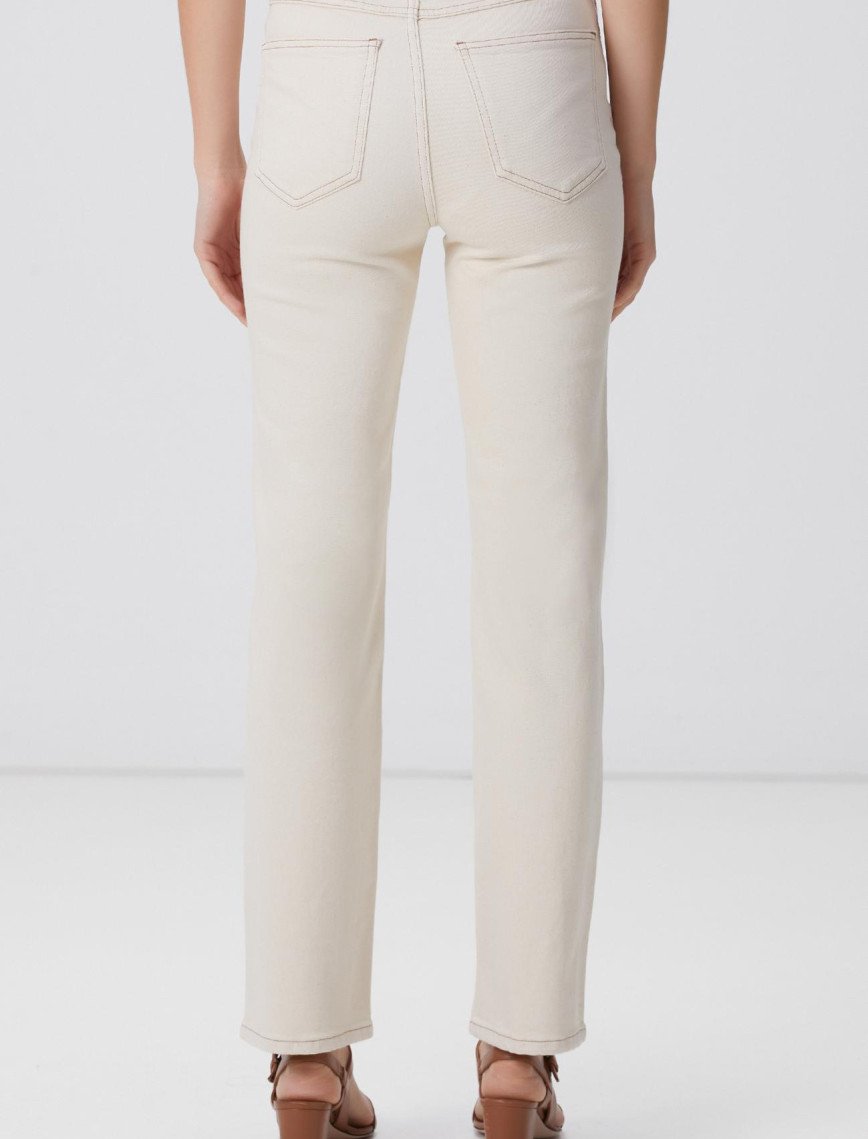 Network Kadın Kırık Beyaz Denim Pantolon Network Kadın Kırık Beyaz Denim Pantolon