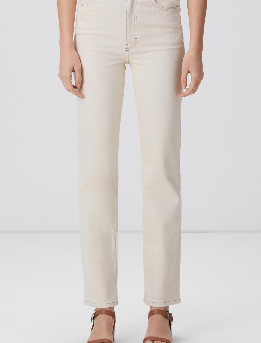 Network Kadın Kırık Beyaz Denim Pantolon Network Kadın Kırık Beyaz Denim Pantolon