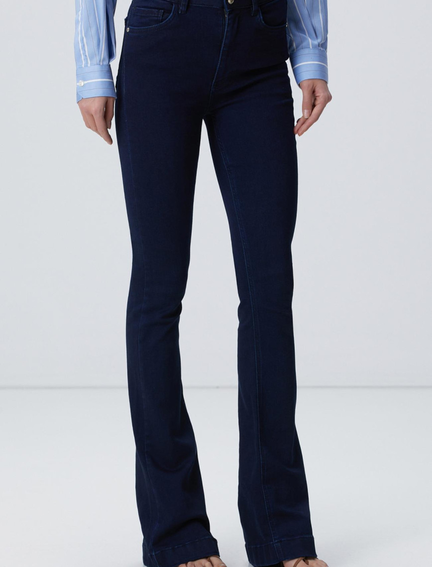 Network Kadın Koyu Lacivert Denim Pantolon Network Kadın Koyu Lacivert Denim Pantolon