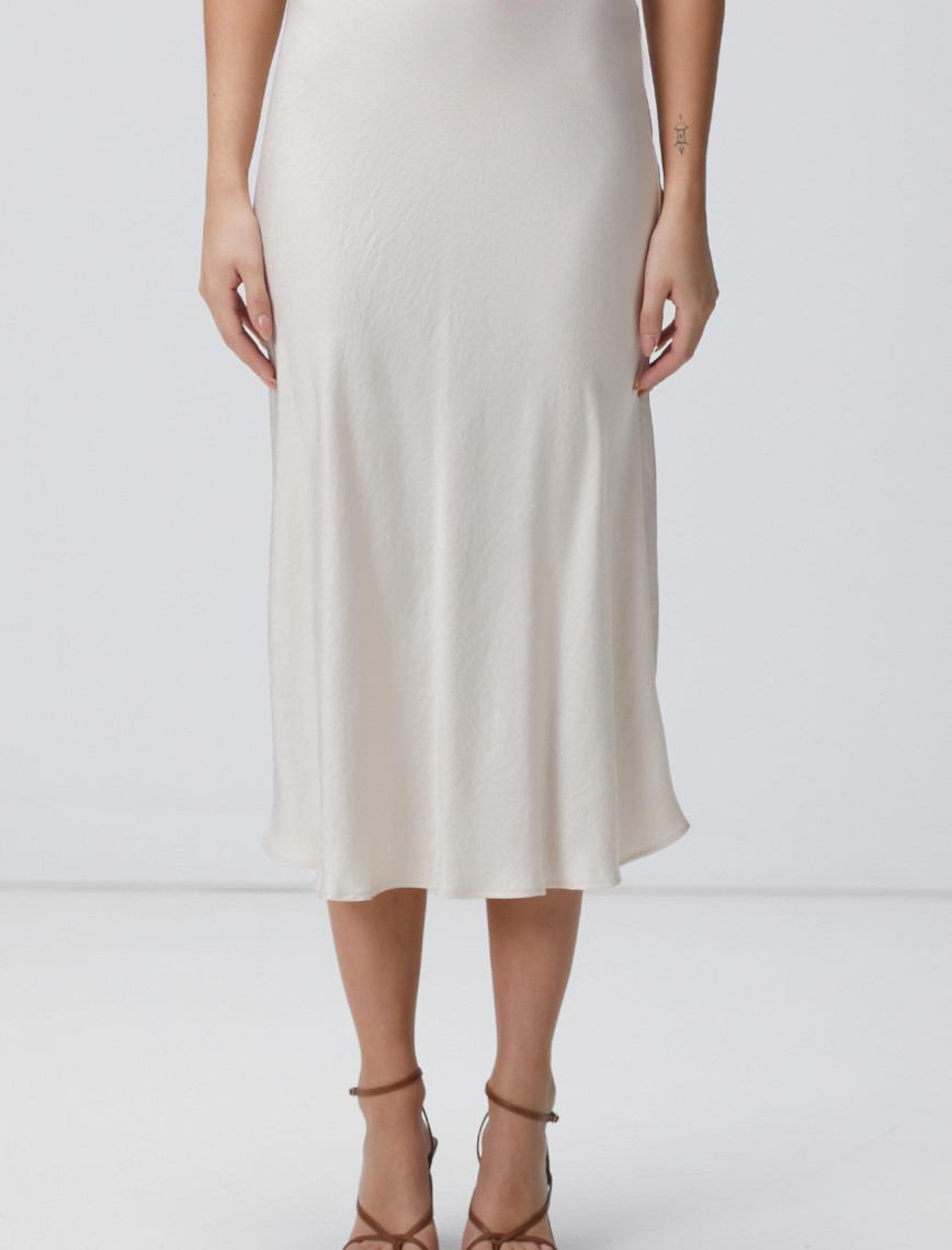 Network Kadın Açık Bej Maksi Etek Network Kadın Açık Bej Maksi Etek