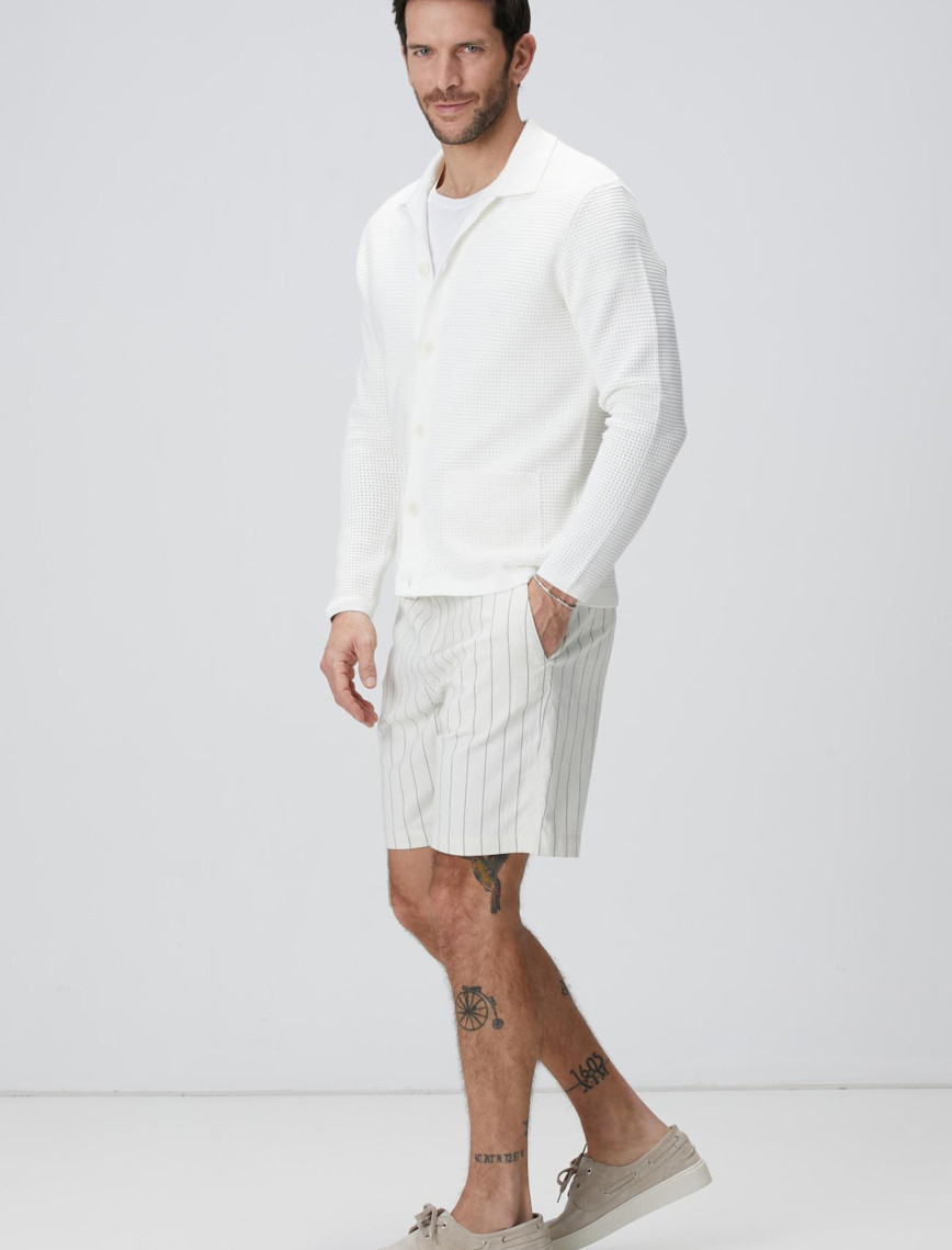 Network Erkek Beyaz Hırka Network Erkek Beyaz Hırka