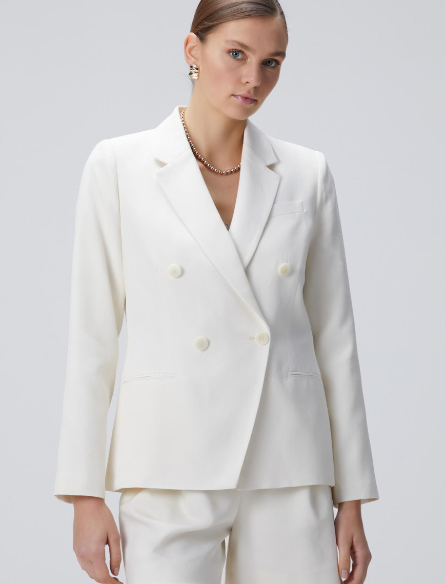 Network Kadın Kırık Beyaz Ceket Network Kadın Kırık Beyaz Ceket