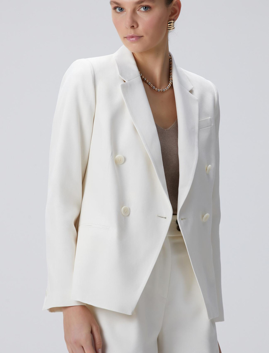 Network Kadın Kırık Beyaz Ceket Network Kadın Kırık Beyaz Ceket