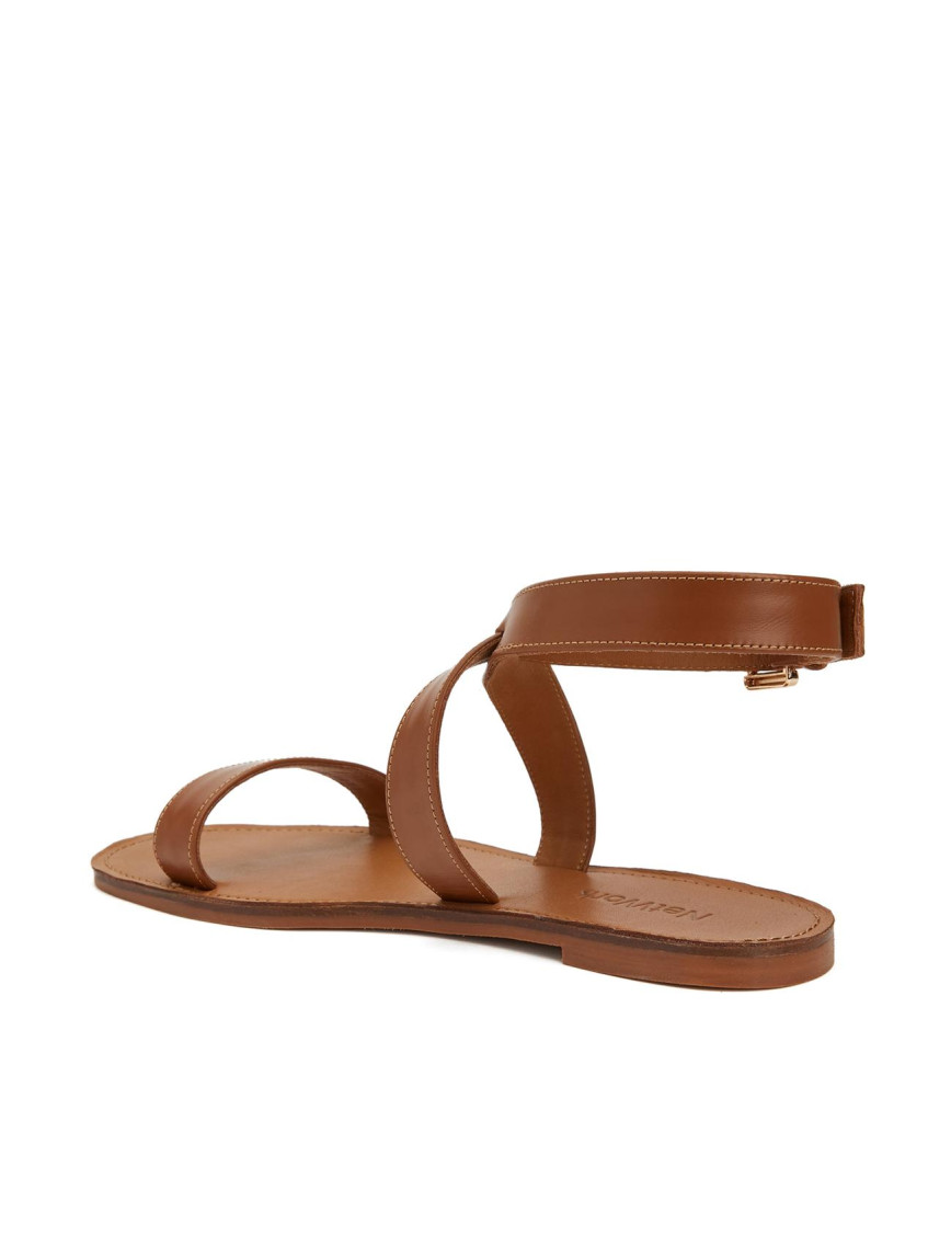 Network Kadın Taba Deri Sandalet Network Kadın Taba Deri Sandalet