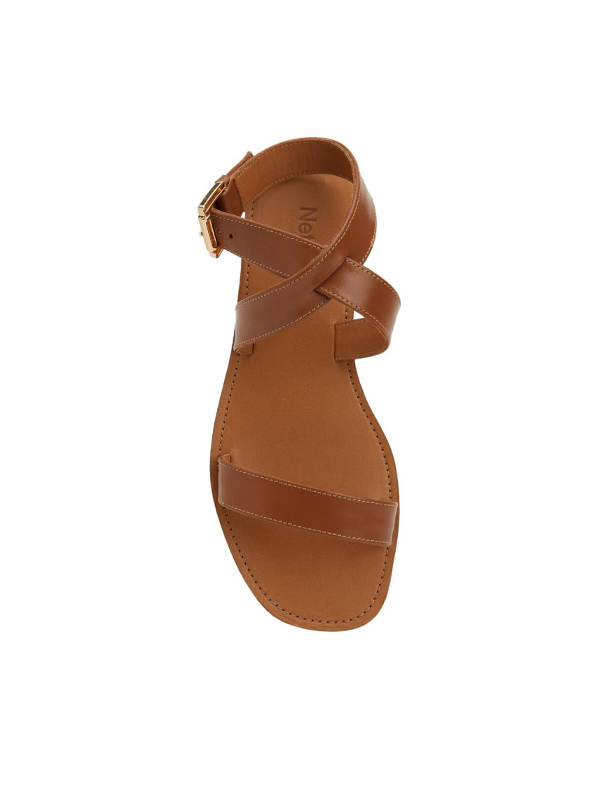 Network Kadın Taba Deri Sandalet Network Kadın Taba Deri Sandalet