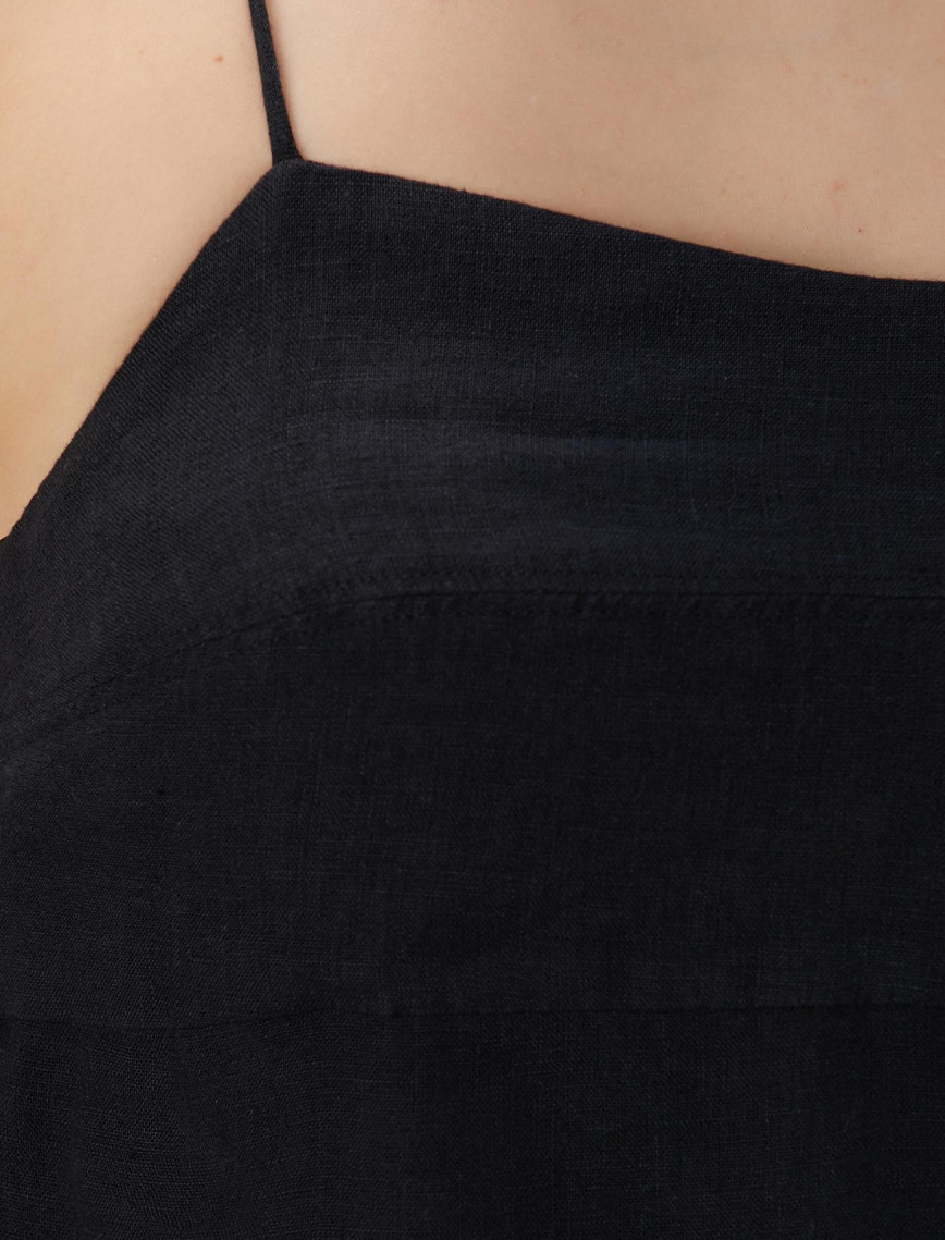 Network Kadın Siyah Keten Plaj Bluz Network Kadın Siyah Keten Plaj Bluz