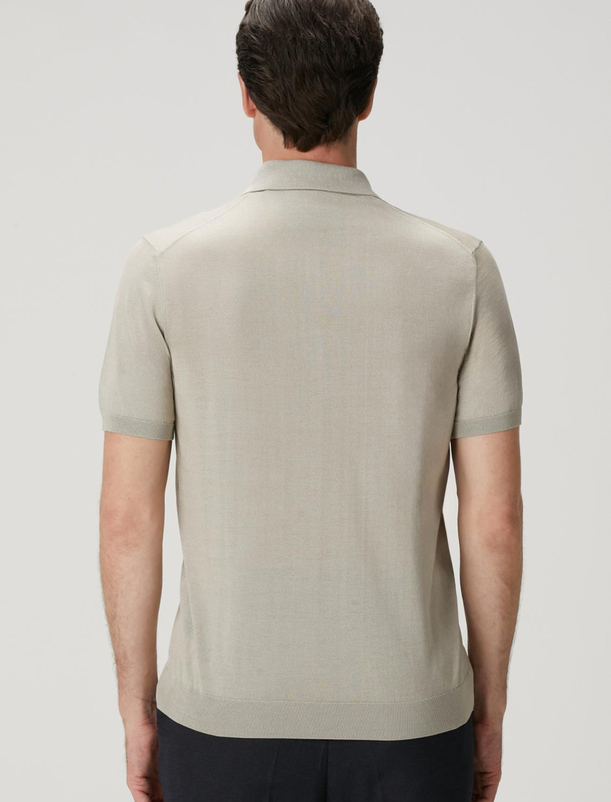 Network Erkek Limited Bej İpek Karışımlı Triko Kazak Network Erkek Limited Bej İpek Karışımlı Triko Kazak