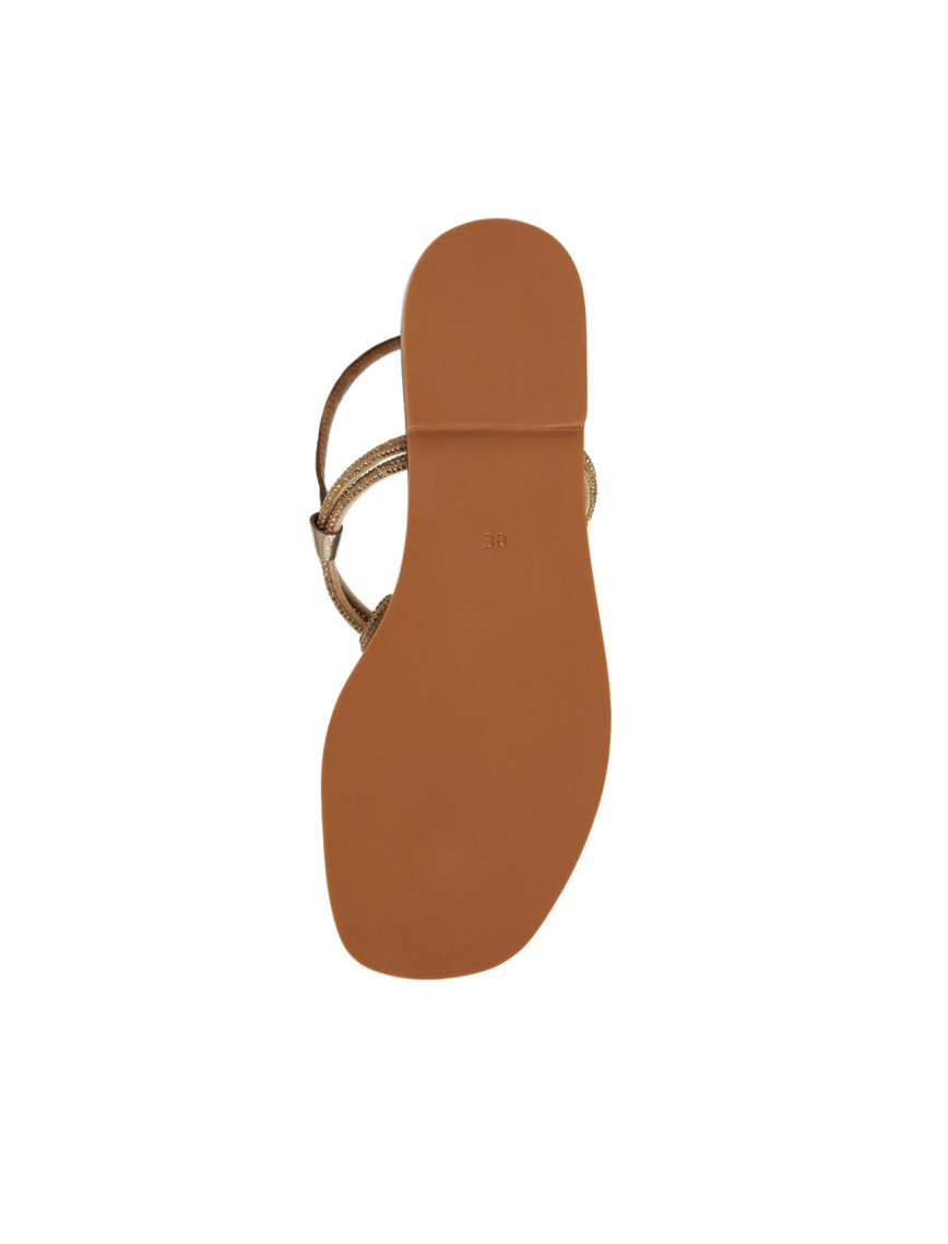 Network Kadın Bronz Deri Sandalet Network Kadın Bronz Deri Sandalet