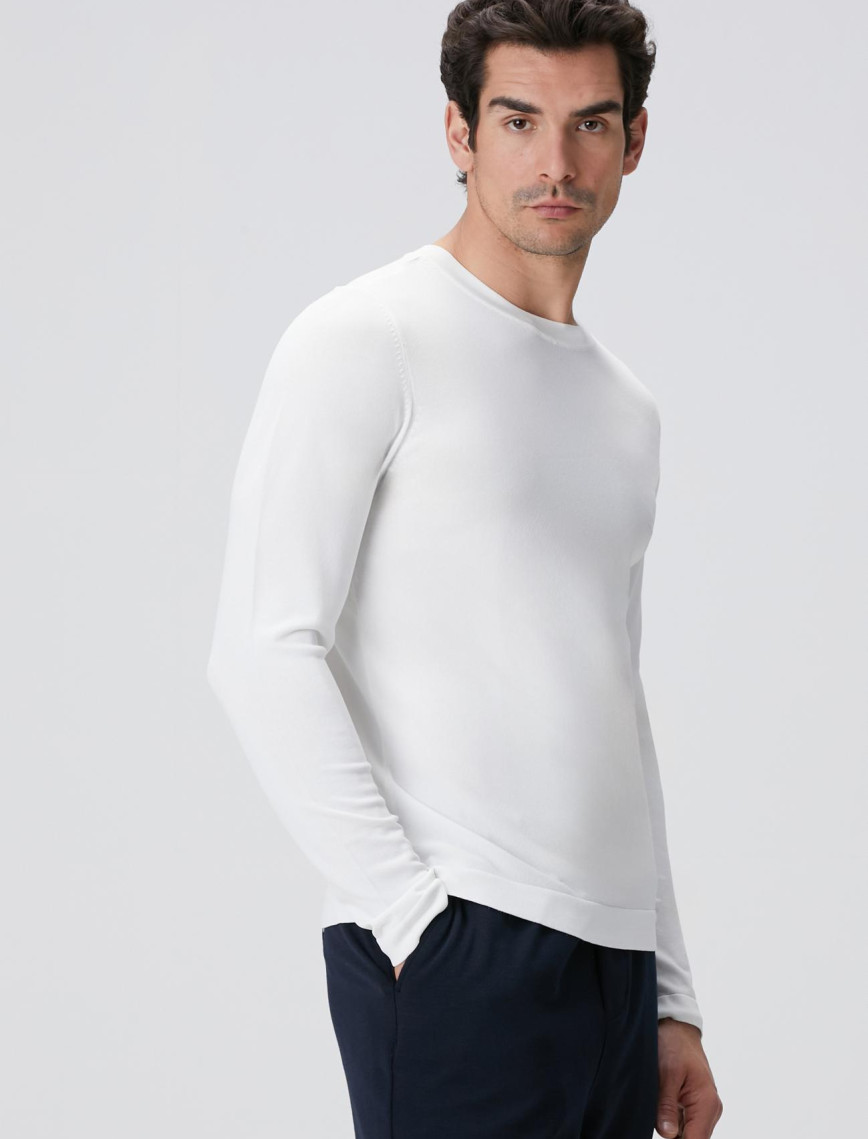 Network Erkek N-Tech Kırık Beyaz Basic Triko Network Erkek N-Tech Kırık Beyaz Basic Triko