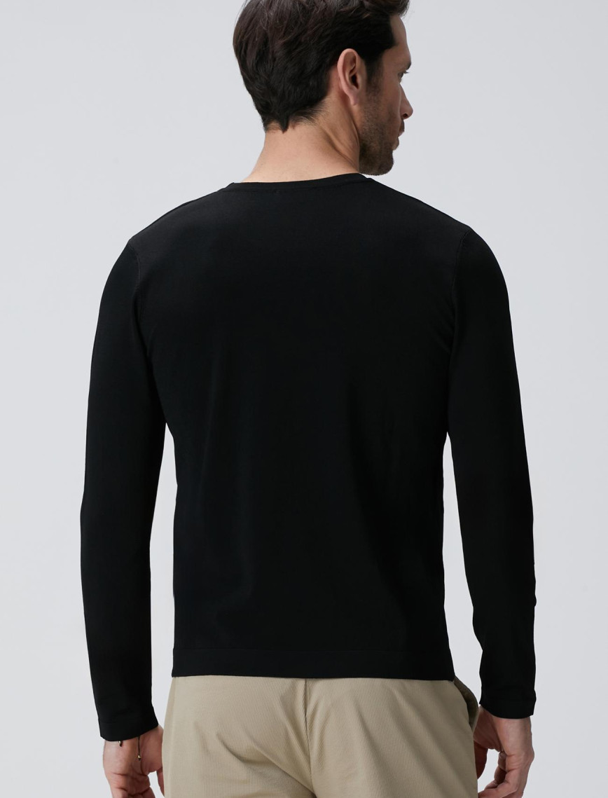 Network Erkek Siyah Triko Kazak