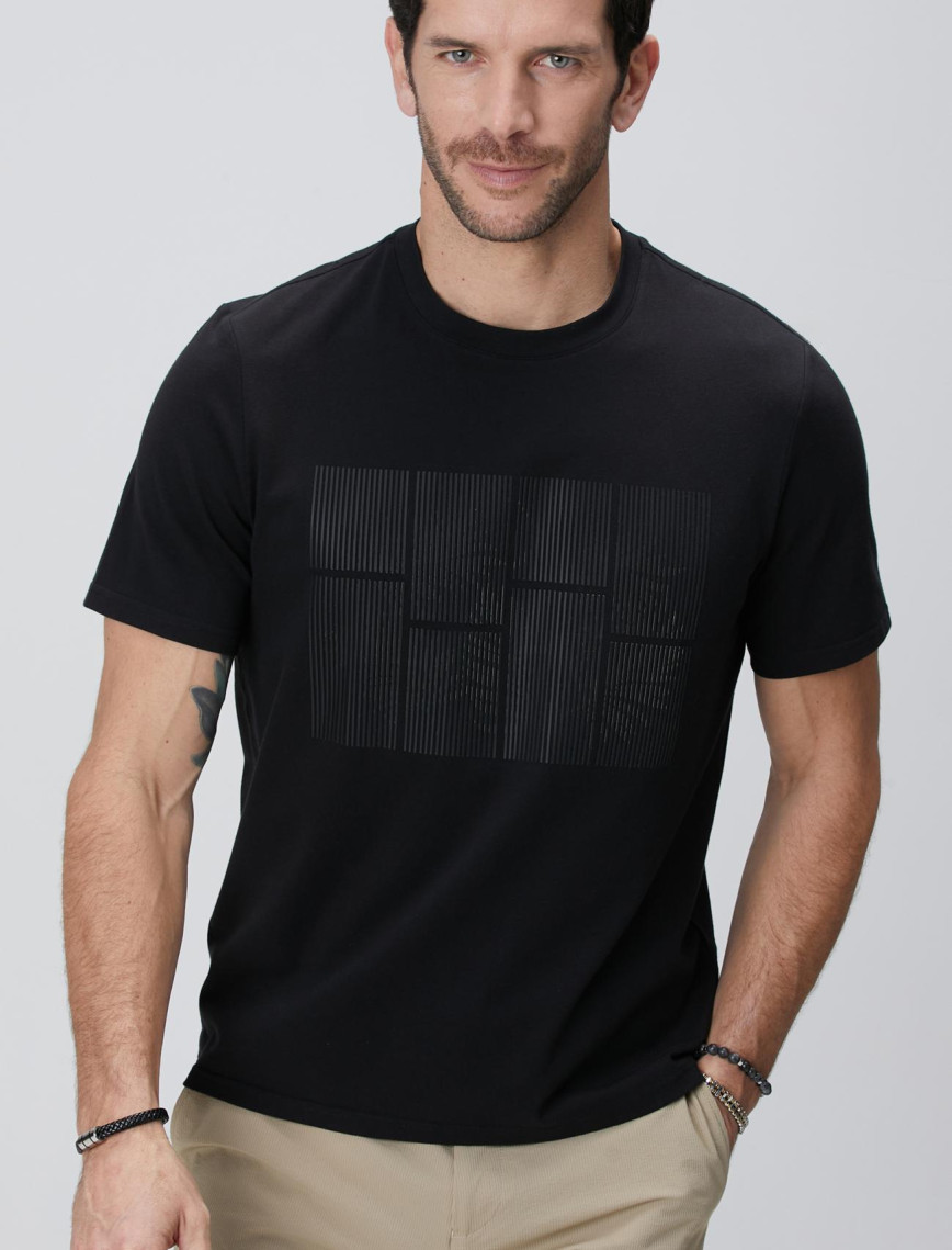 Network Erkek Siyah Hologram Baskılı N-Tech T-shirt Network Erkek Siyah Hologram Baskılı N-Tech T-shirt