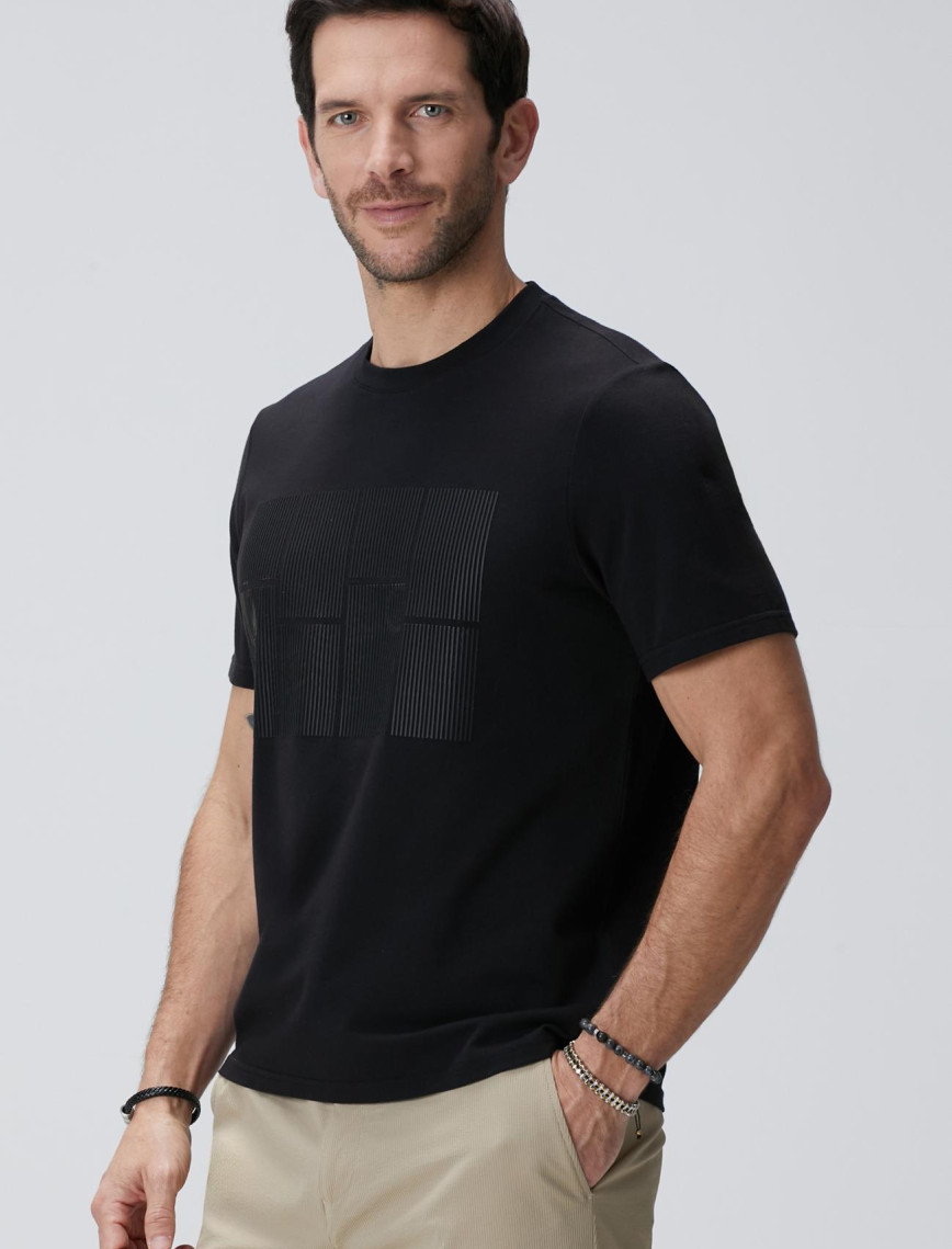 Network Erkek Siyah Hologram Baskılı N-Tech T-shirt Network Erkek Siyah Hologram Baskılı N-Tech T-shirt