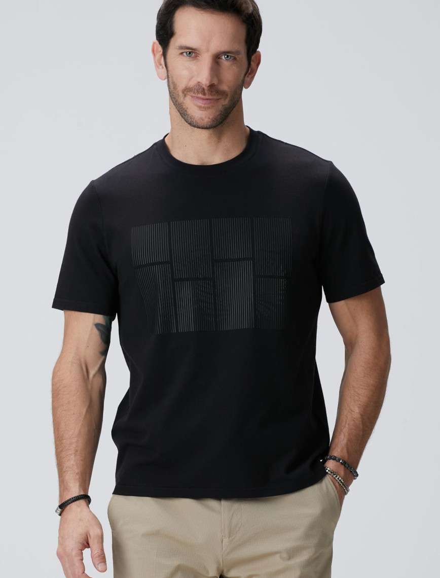 Network Erkek Siyah Hologram Baskılı N-Tech T-shirt Network Erkek Siyah Hologram Baskılı N-Tech T-shirt