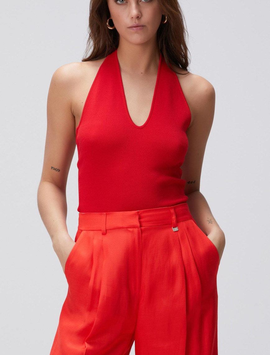 Network Kadın Kırmızı Bodysuit Form Triko Network Kadın Kırmızı Bodysuit Form Triko